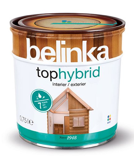 Пропитка для дерева BELINKA TOPHYBRID 0,75 л. №13 сосна пропитка для дерева belinka interier 2 5 л 69 горячий шоколад
