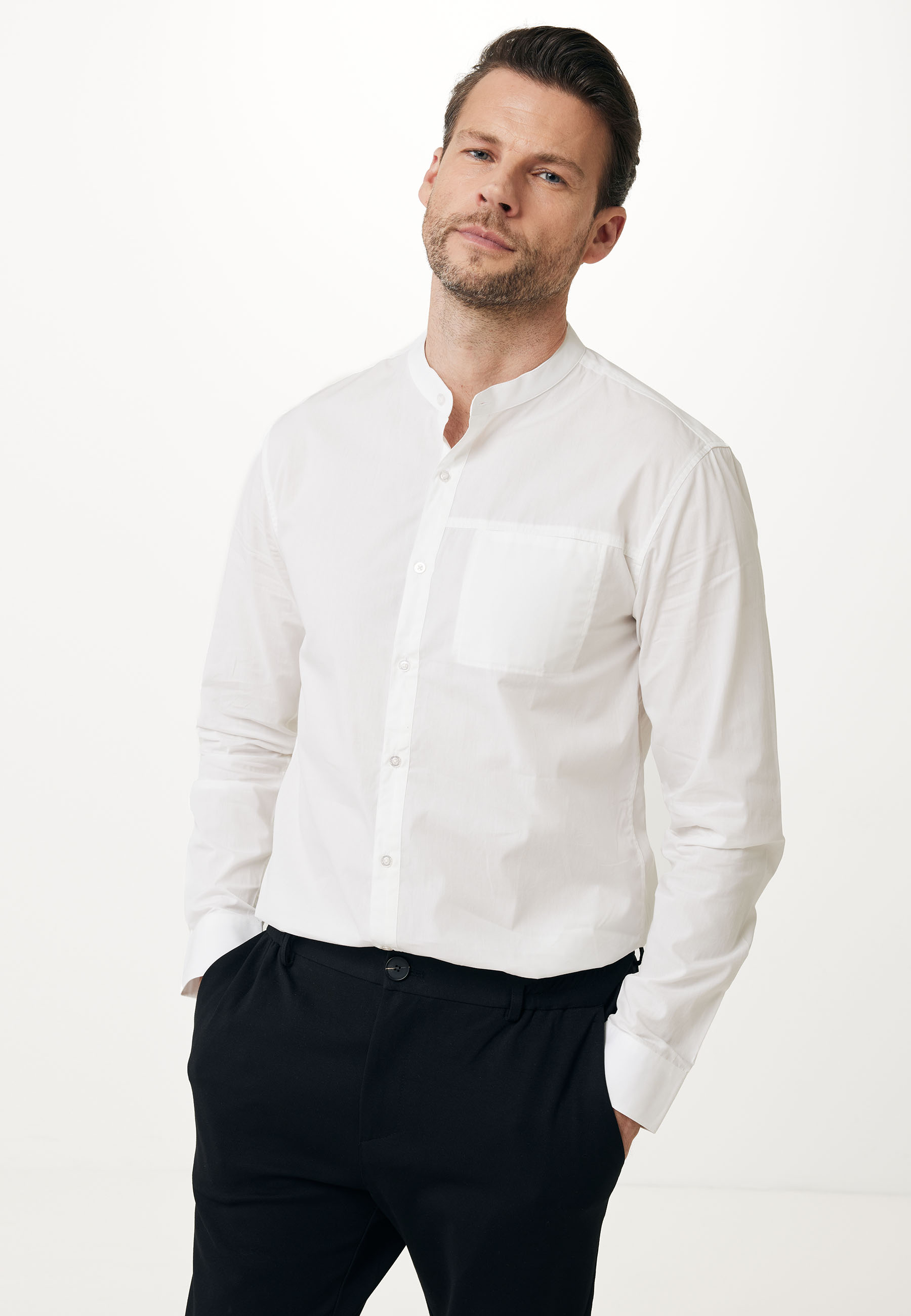 Рубашка Mexx мужская, размер XL, белая, молочная, TU1516036M