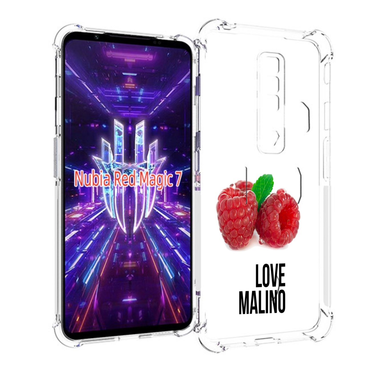 

Чехол MyPads Бренд лове малино для ZTE Nubia Red Magic 7, Прозрачный, Tocco