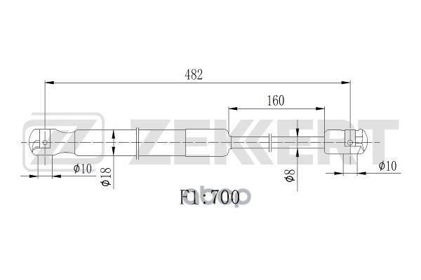 

Пружина Газовая Багажника Opel Meriva B 10- Zekkert арт. gf-2509
