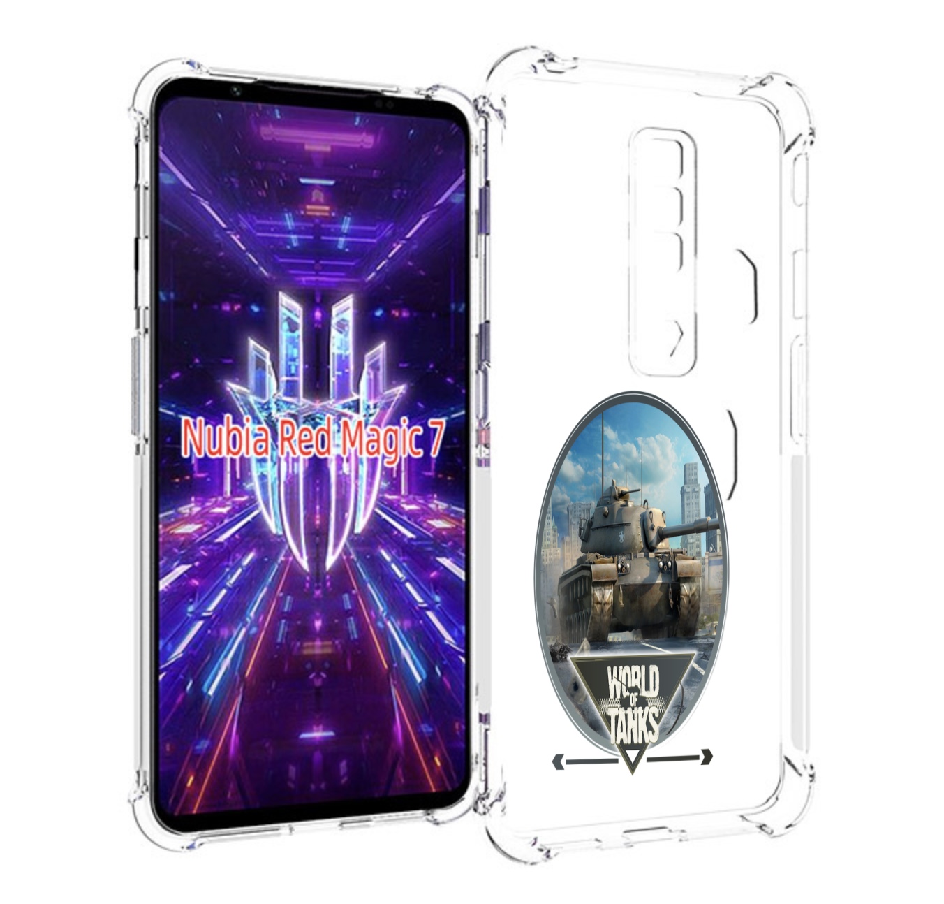 

Чехол MyPads игра с танками для ZTE Nubia Red Magic 7, Прозрачный, Tocco