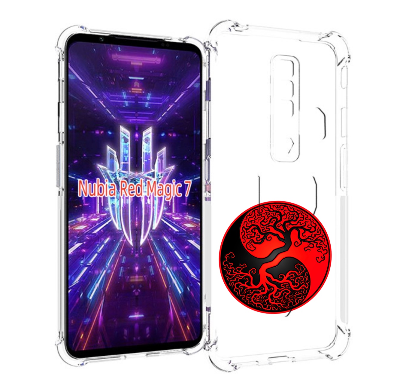 

Чехол MyPads инь янь дерево для ZTE Nubia Red Magic 7, Прозрачный, Tocco