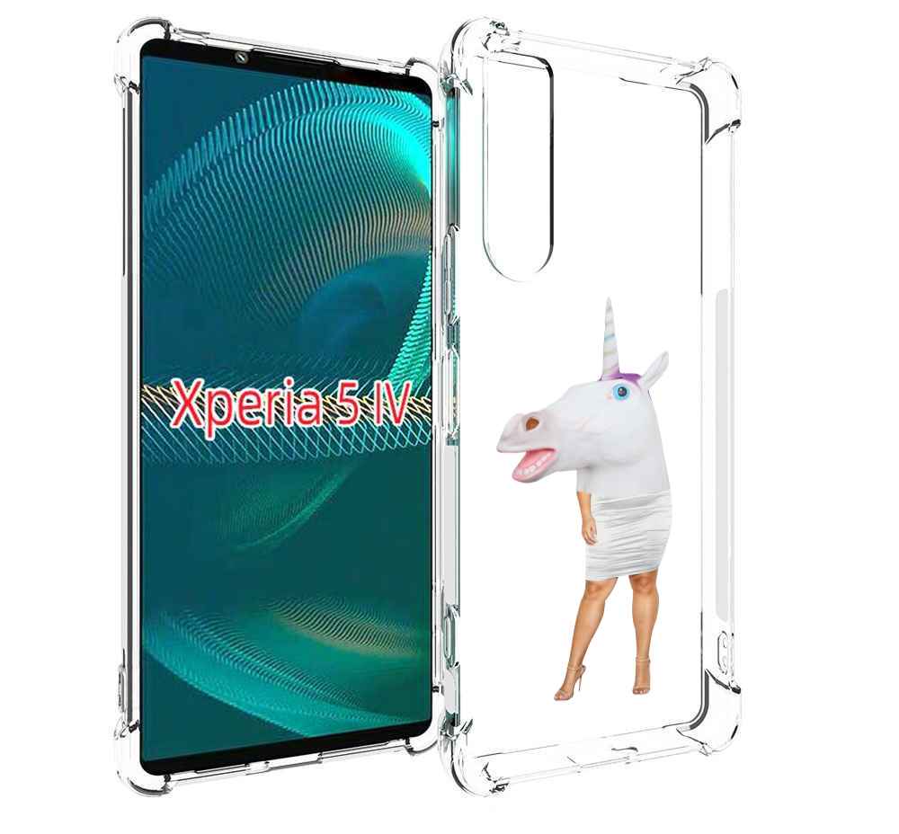 

Чехол MyPads голова-единорога для Sony Xperia 5 IV (5-4), Прозрачный, Tocco