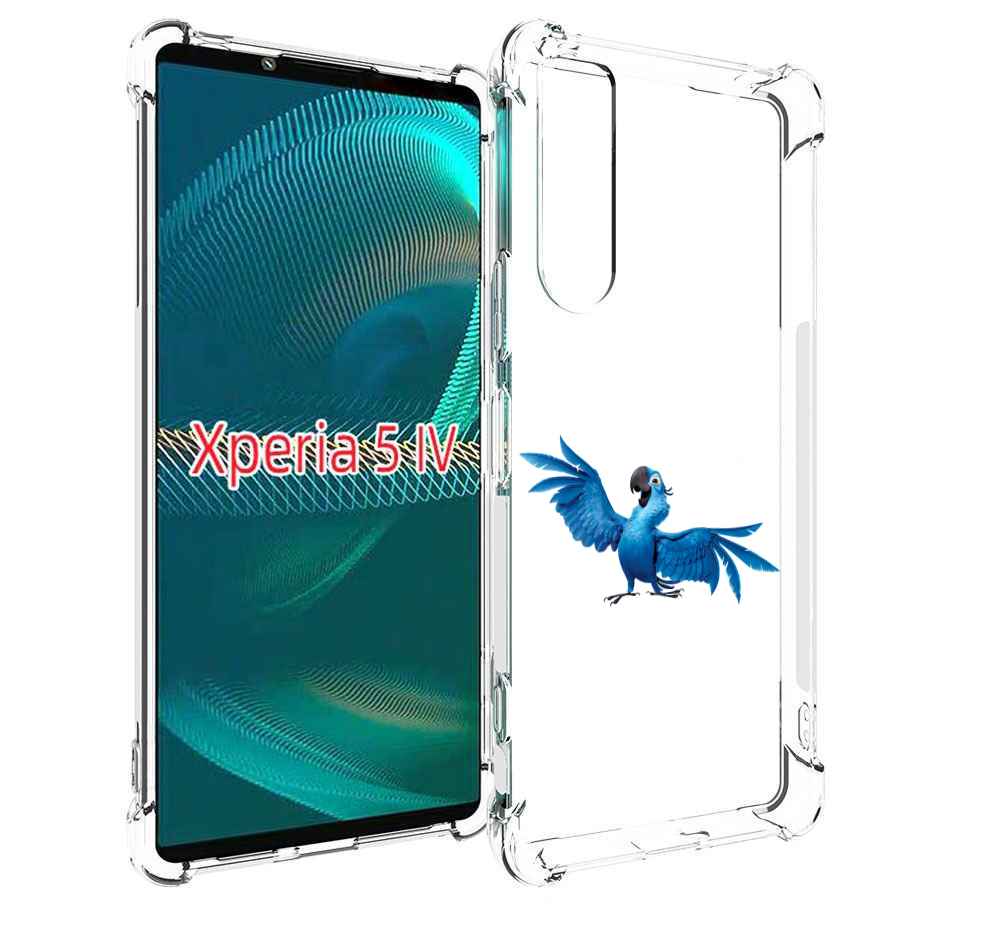 

Чехол MyPads голубой-попугайчик для Sony Xperia 5 IV (5-4), Прозрачный, Tocco