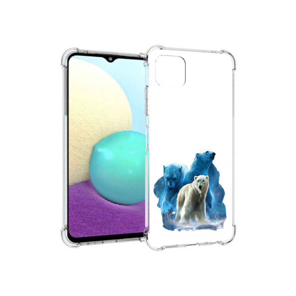 

Чехол MyPads Tocco для Samsung Galaxy A22s 5G полярный медведь (PT226906.544.549), Прозрачный, Tocco