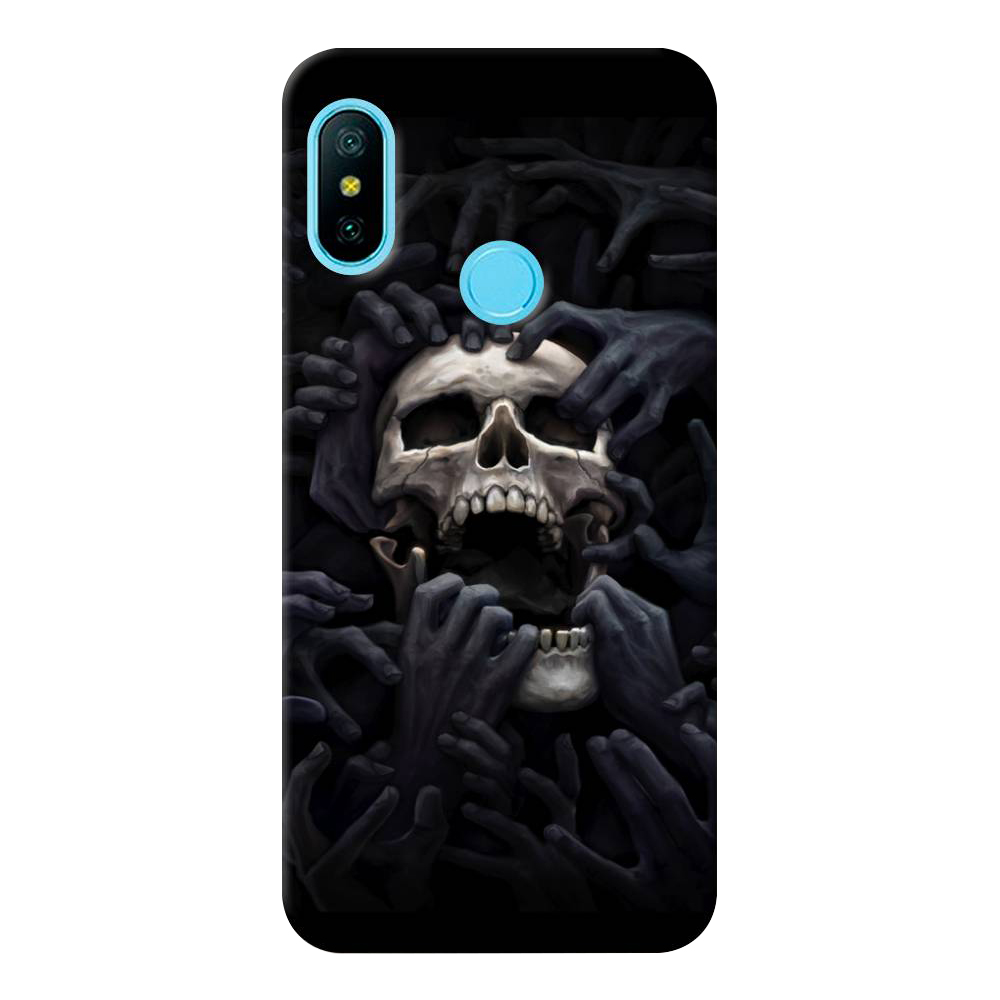 

Чехол пластиковый "Череп 29" на Xiaomi Redmi 6 Plus, Черный