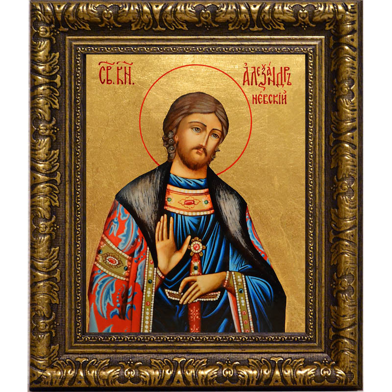 

Александр Невский. Икона на холсте.