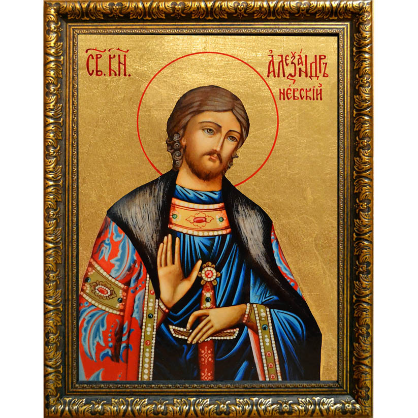 

Александр Невский. Икона на холсте.