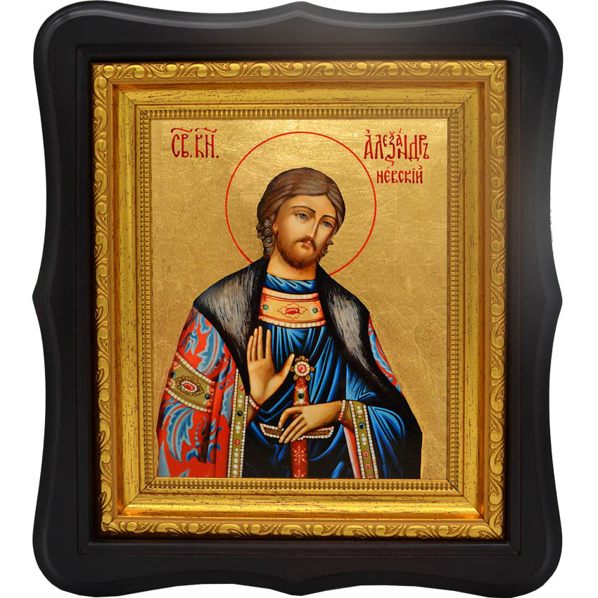 

Александр Невский. Икона на холсте.