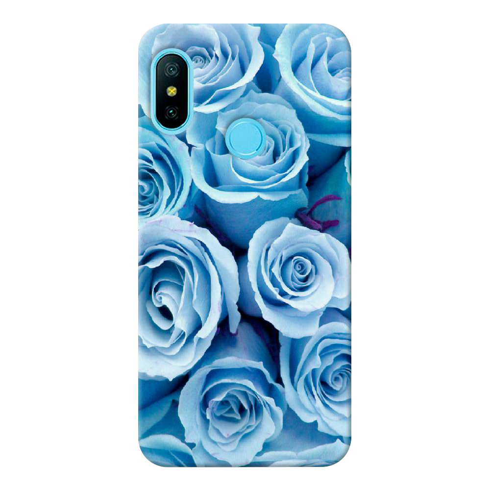 

Чехол пластиковый "Лазурные розы" на Xiaomi Redmi 6 Plus, Разноцветный