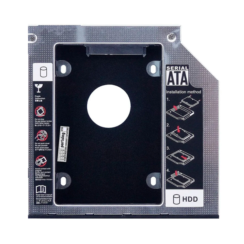 Салазки Оптибей в отсек привода Для Asus K55 HDD/SSD Optibay 12.7мм Металл