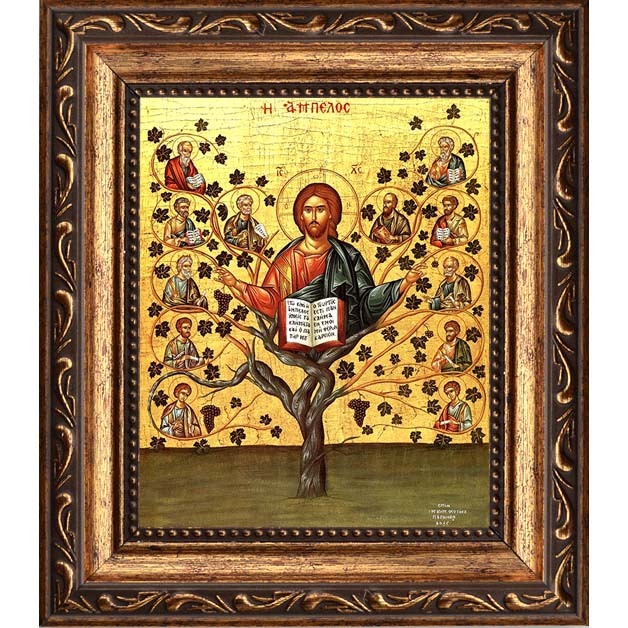 

Спас Древо Жизни. Икона на холсте.