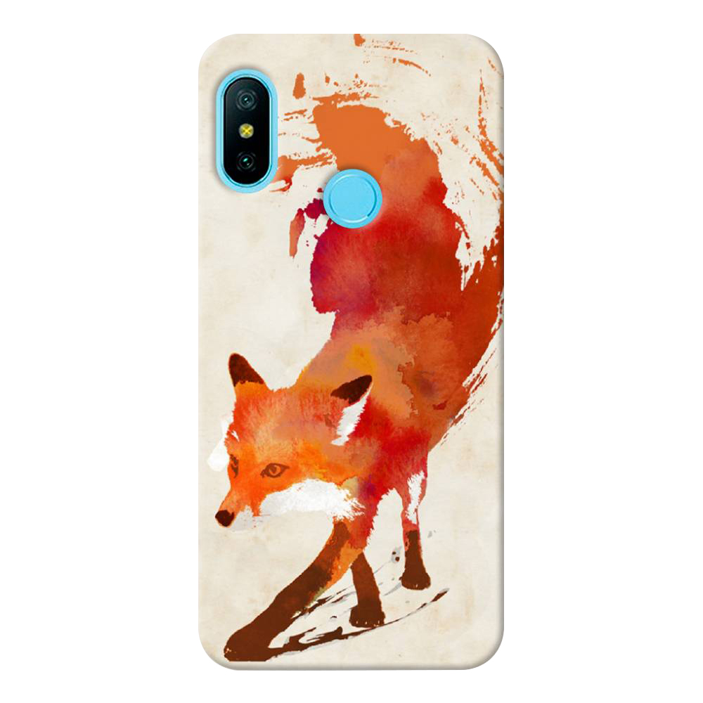 

Чехол пластиковый "Лиса" на Xiaomi Redmi 6 Plus, Разноцветный
