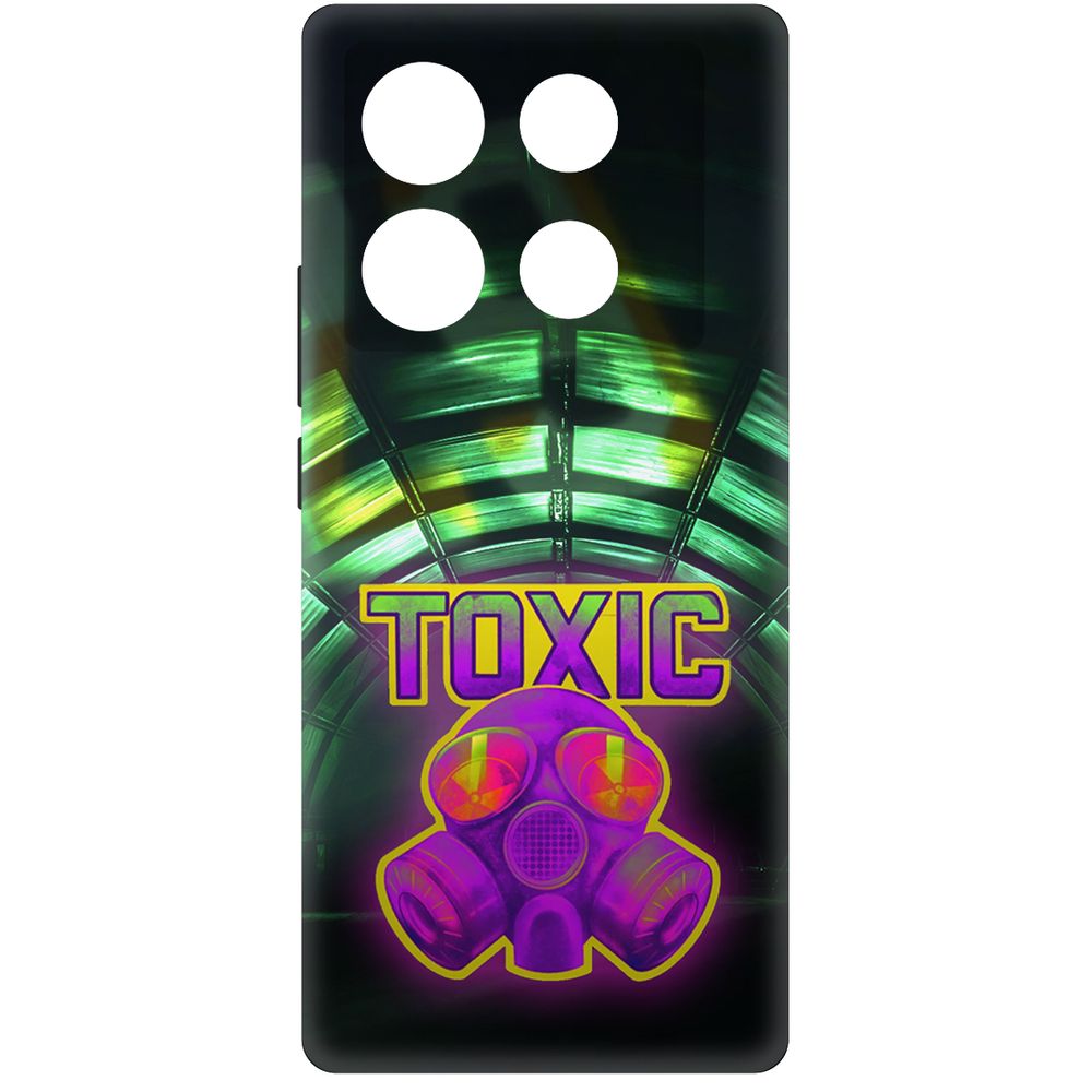 

Чехол-накладка Krutoff Soft Case Cтандофф 2 - Стикер Toxic для INFINIX Note 40 Pro, Черный