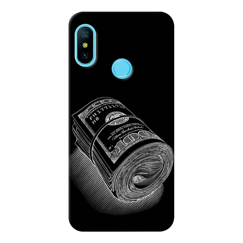 

Чехол пластиковый "Кубышка денег" на Xiaomi Redmi 6 Plus, Черный;белый