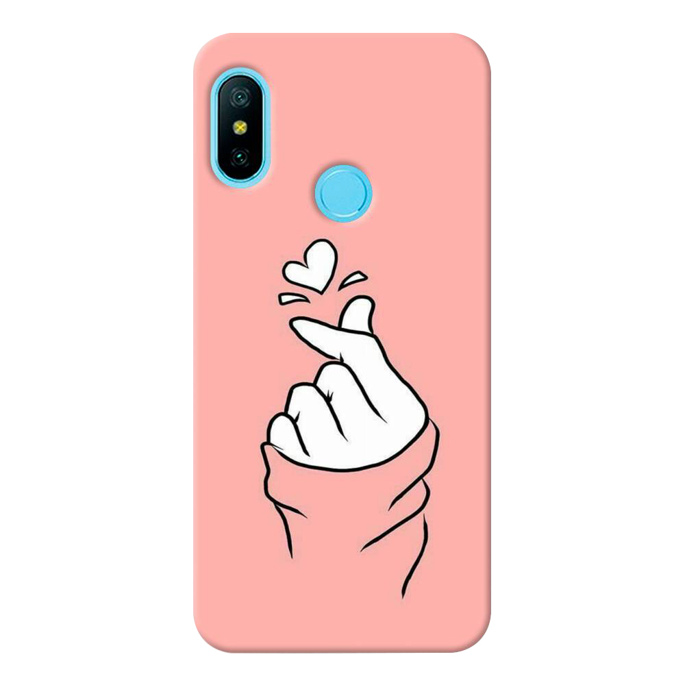 

Чехол пластиковый "Любовь-щелк" на Xiaomi Redmi 6 Plus, Розовый