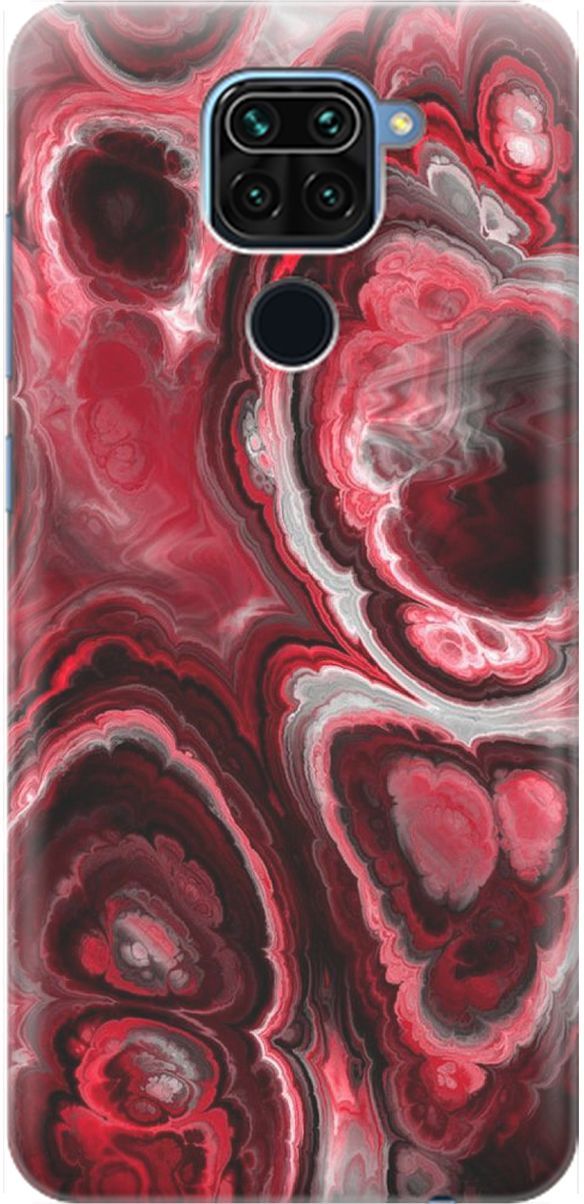

Чехол на Xiaomi Redmi Note 9 "Гранатовые краски", Красный, 1623