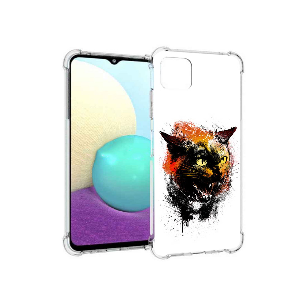 

Чехол MyPads Tocco для Samsung Galaxy A22s 5G сиамский кот (PT226906.544.598), Прозрачный, Tocco
