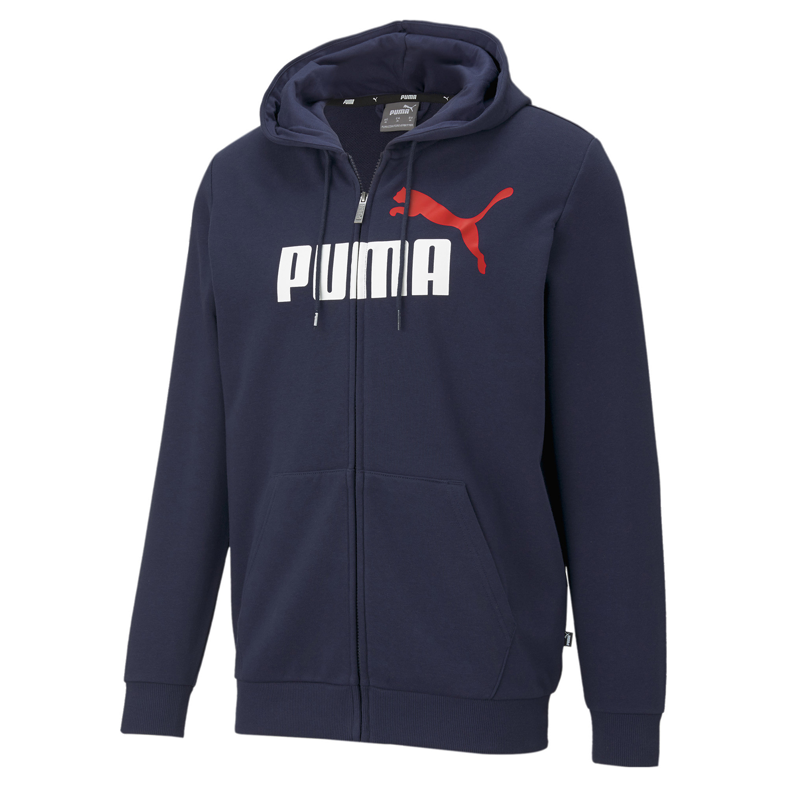 

Толстовка мужская PUMA Ess+ 2 Col Fz Hoodie Tr синяя M, Ess+ 2 Col Fz Hoodie Tr