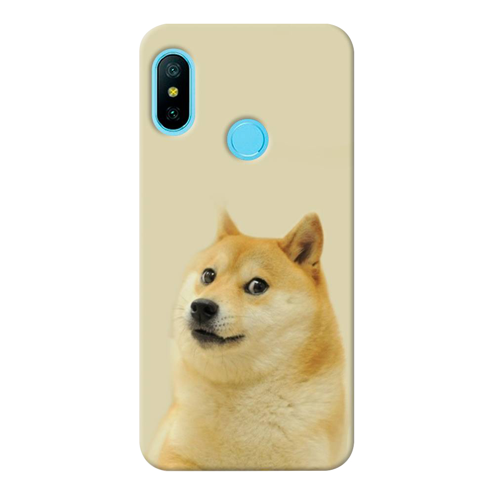 

Чехол пластиковый "Собака подозревака" на Xiaomi Redmi 6 Plus, Разноцветный