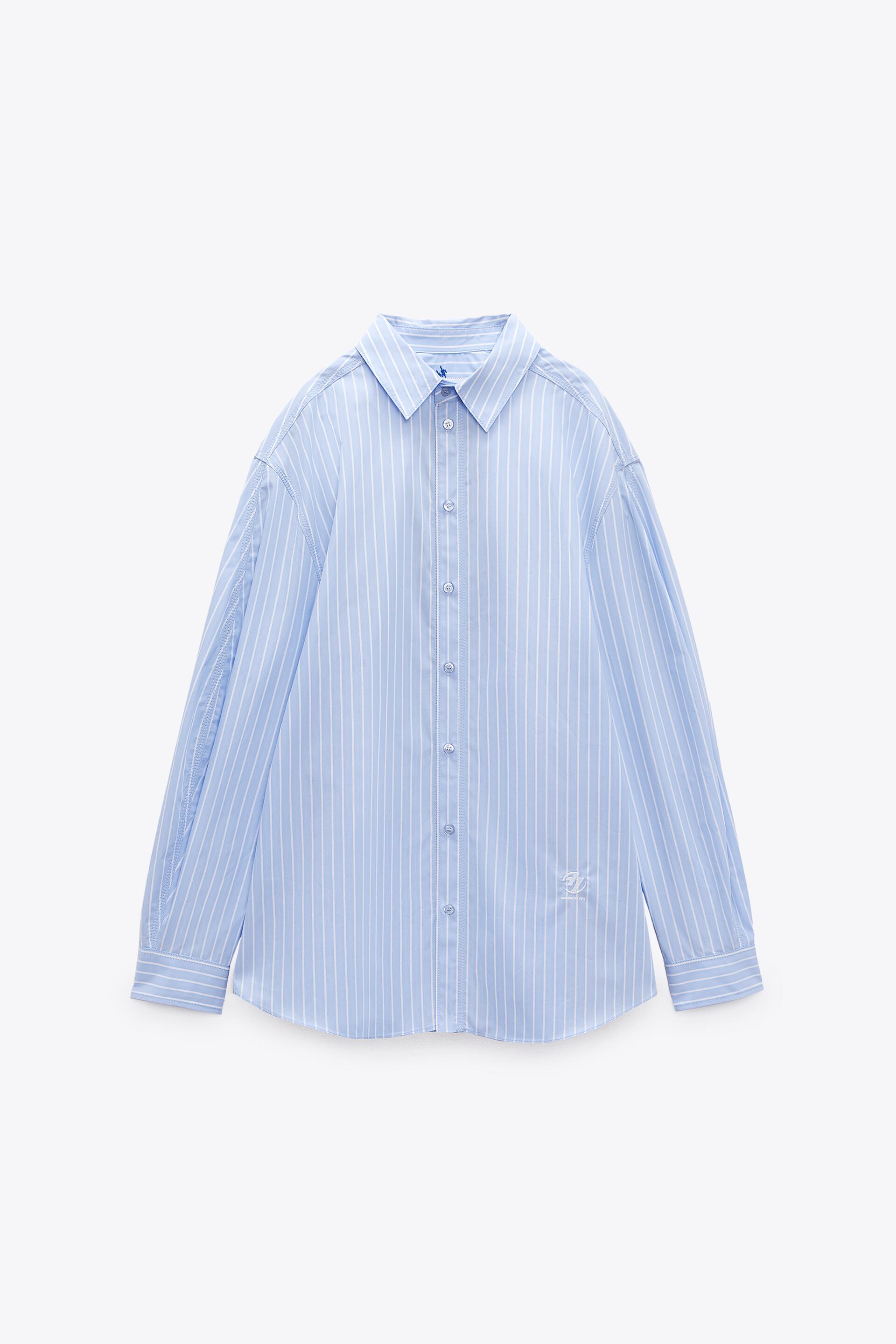 

Рубашка женская ZARA 02006631 голубая XS (доставка из-за рубежа), 02006631