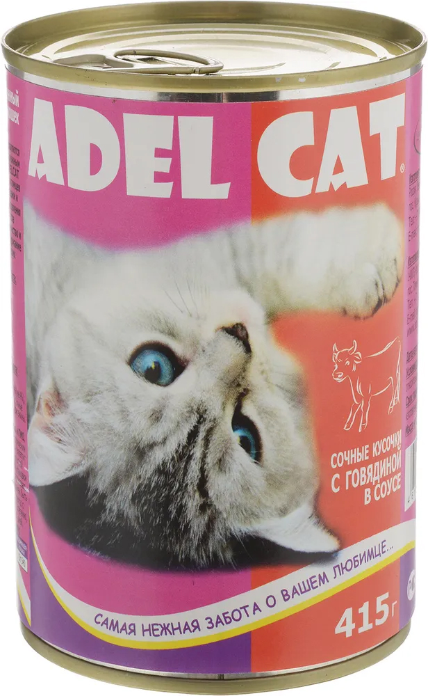 Консервы для кошек Adel Cat мясное ассорти, 415г