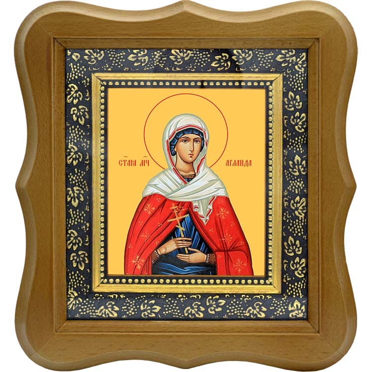 

Аглаида Мученица. Икона на холсте.