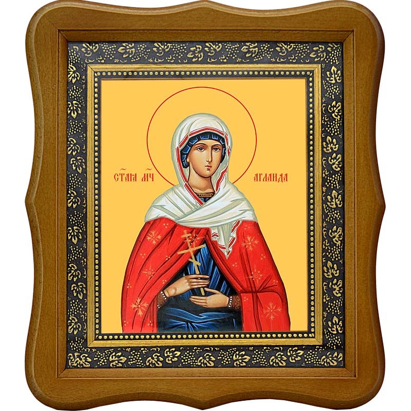 

Аглаида Мученица. Икона на холсте.