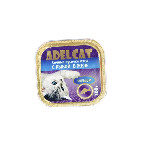 фото Влажный корм для взрослых кошек adel cat premium рыба в желе 100г