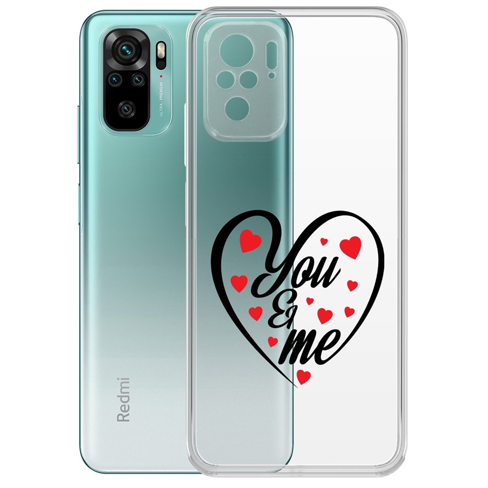 Чехол-накладка Ты и Я для Xiaomi Redmi Note 10/ Note 10S
