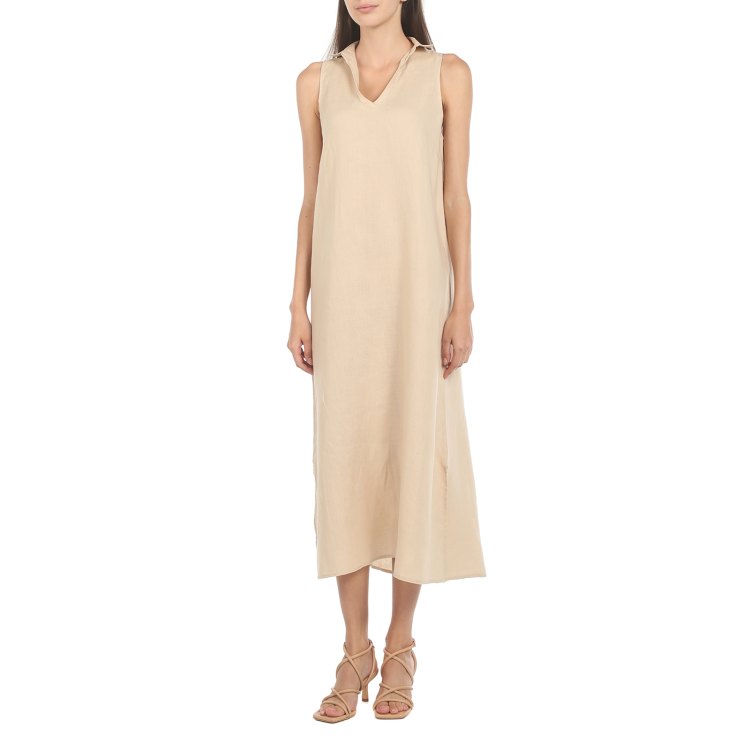 

Платье женское Maison David DRESS-2 бежевое S, Бежевый, DRESS-2