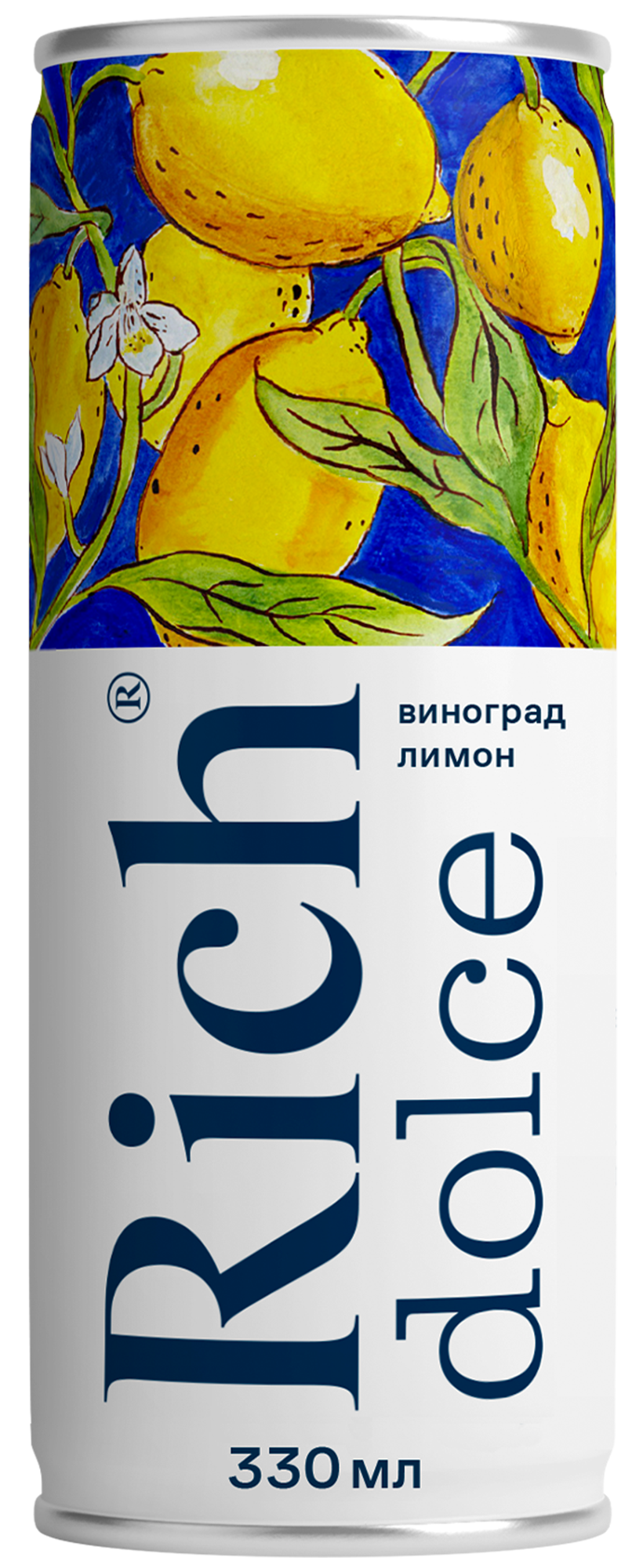 Напиток сокосодержащий Rich Dolce лимон-виноград 330 мл