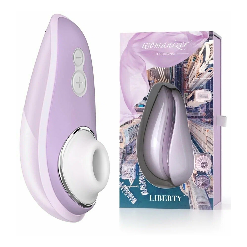 Сиреневый бесконтактный клиторальный стимулятор Womanizer Liberty