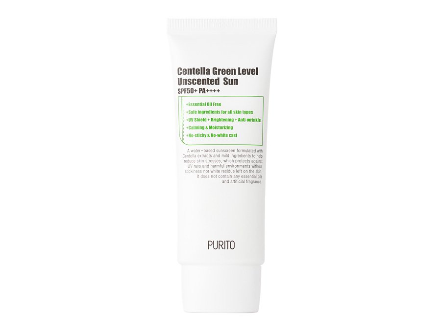 PURITO Cолнцезащитный крем с центеллой Centella Green Level Unscented Sun SPF50+PA+++