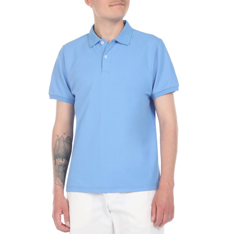 

Футболка мужская Maison David ST-600 голубая 2XL, Голубой, ST-600