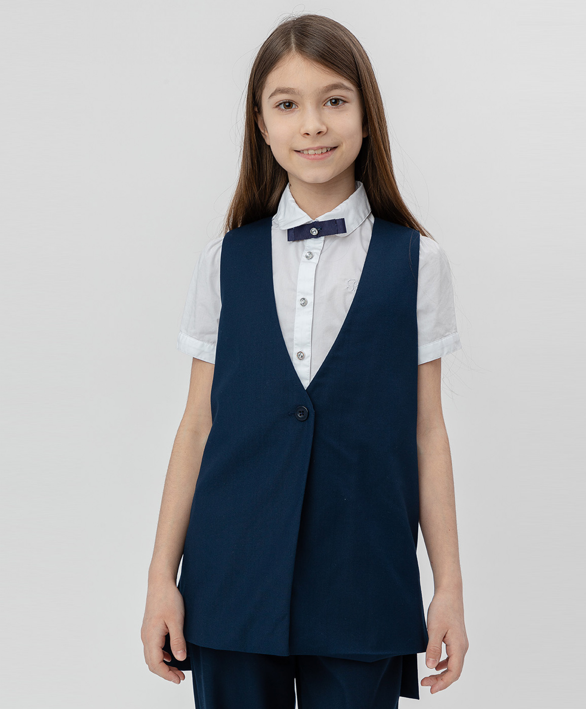 Жилет детский Button Blue 220BBGS4702, синий, 170