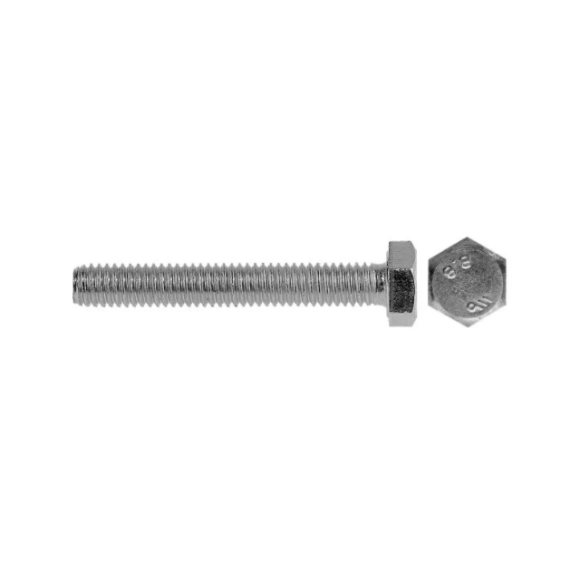 фото Болт зубр с шестигранной головкой, din 933, m6x16 мм, тф6, 8 шт