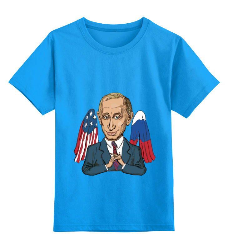 

Детская футболка классическая Printio Mr president, р. 152, Голубой, 0000000663837