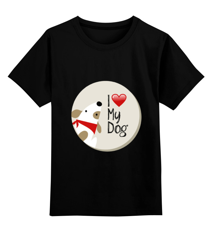 

Детская футболка классическая Printio My dog, р. 140, Черный, 0000000668995