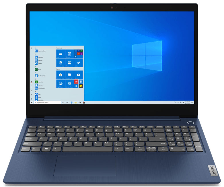 фото Ноутбук lenovo ideapad 3 15iil05 (81we00kerk) синий