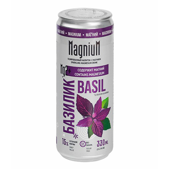 Газированный напиток MagniuM базилик 0,33 л