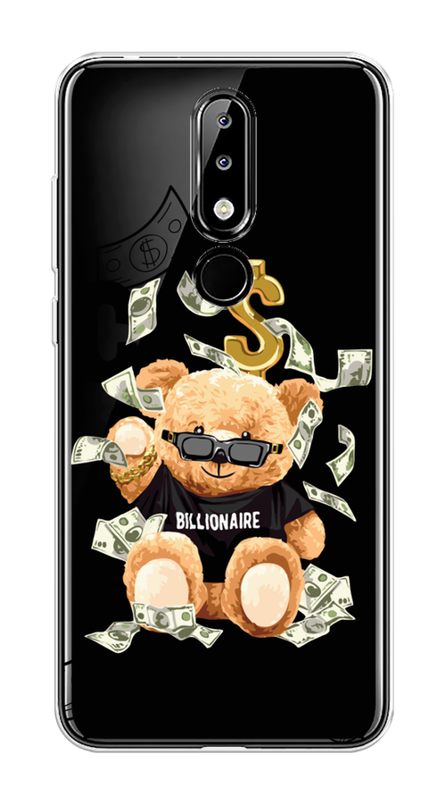 

Чехол на Nokia 5.1 Plus (X5) "Big cash", Черный;серый;бежевый, 121950-6