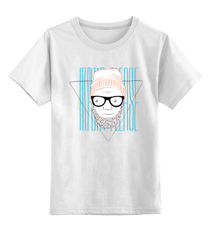 

Детская футболка классическая Printio Hipsta please, р. 116, Белый, 0000000668322