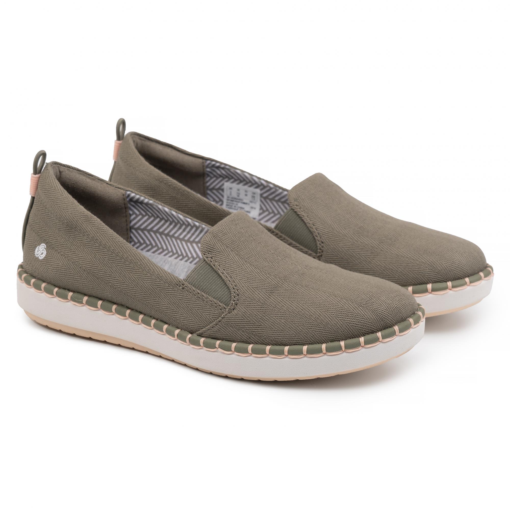 фото Слипоны женские clarks step glow slip зеленые 36 eu