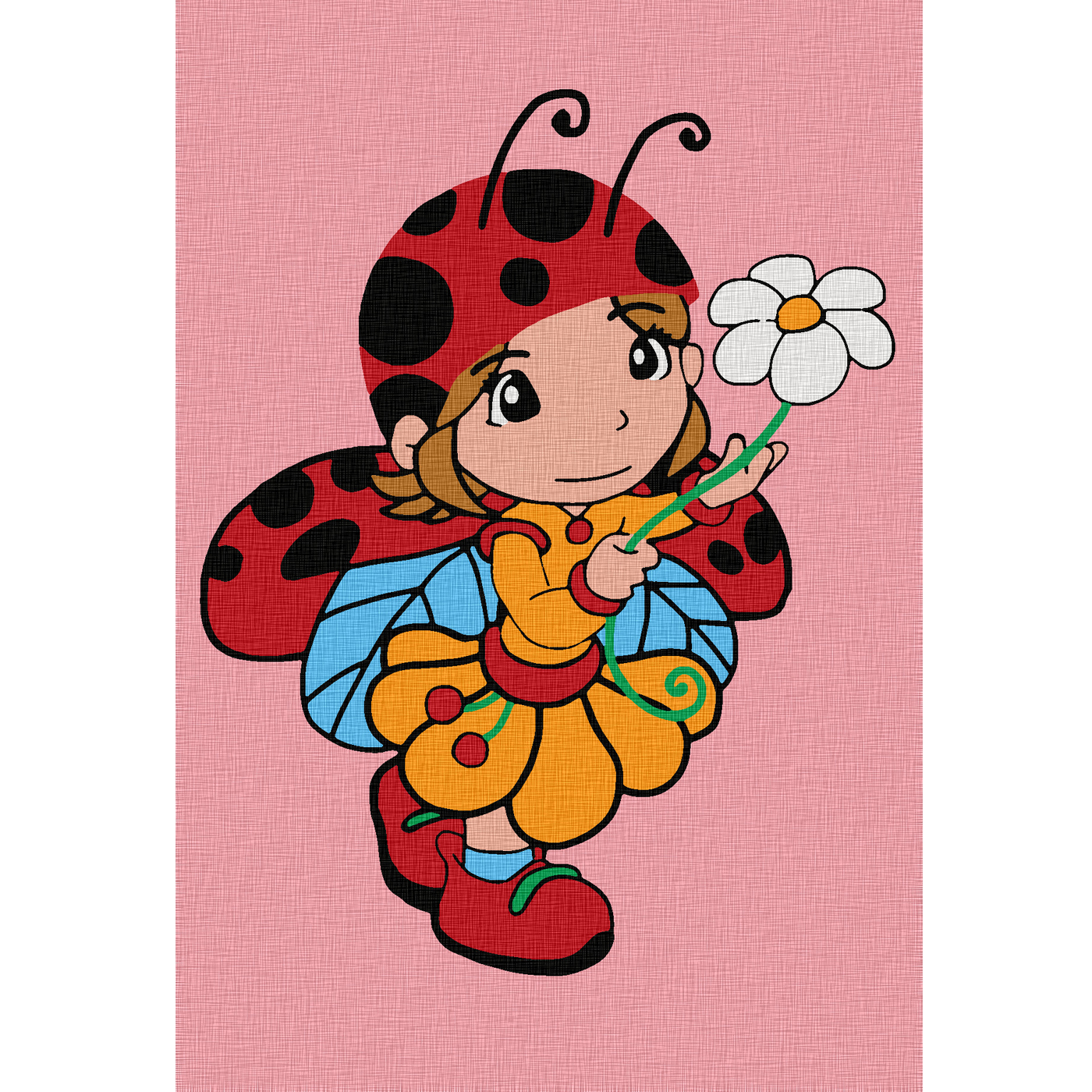 

Картина по номерам Molly Девочка с ромашкой, Девочка с ромашкой