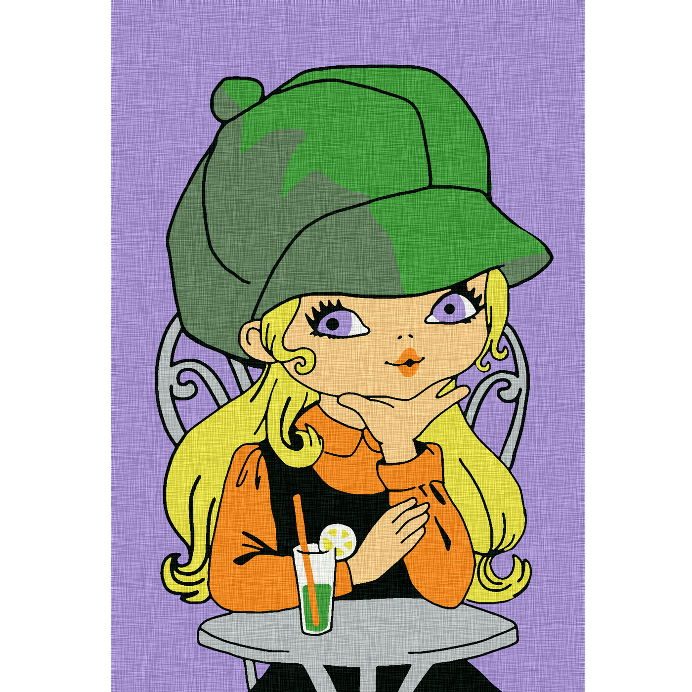 

Картина по номерам Molly Девочка в кафе, Девочка в кафе