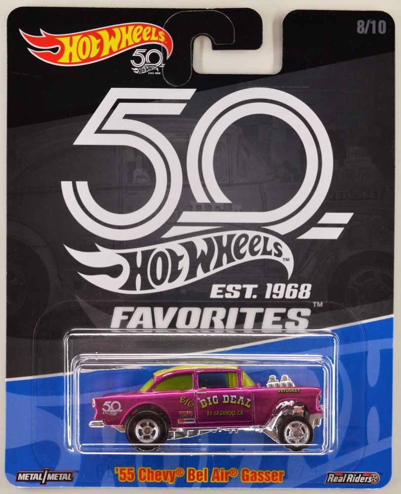 

Коллекционная модель Hot Wheels '55 Chevy Bel Air Gasser FLF35, '55 Chevy Bel Air Gasser