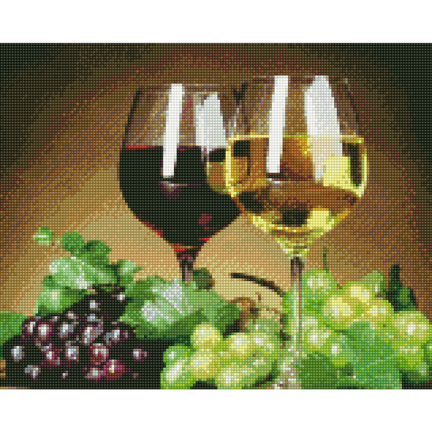 фото Алмазная мозаика molly натюрморт с виноградом сильвертойз