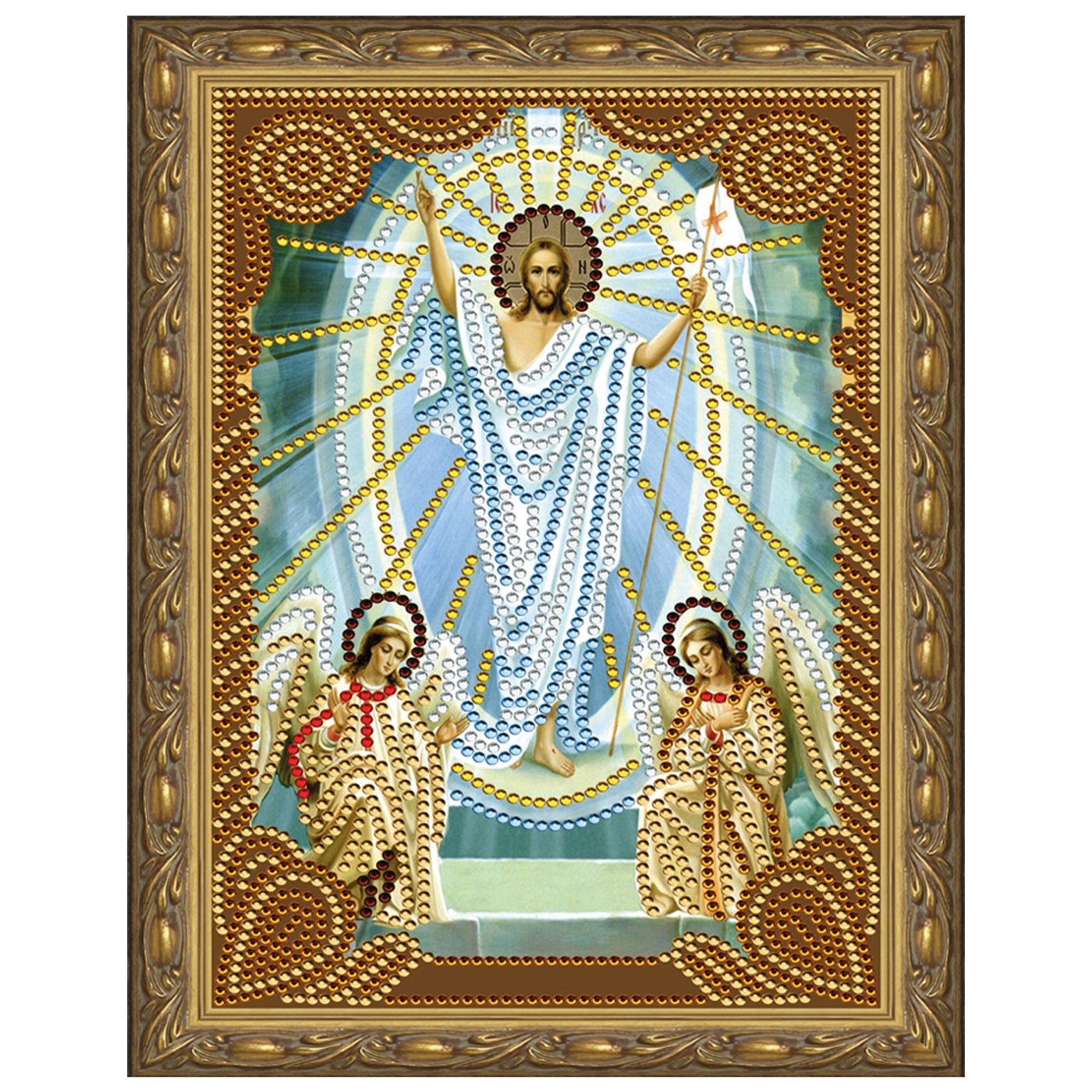 фото Алмазная мозаика molly воскресение христово сильвертойз