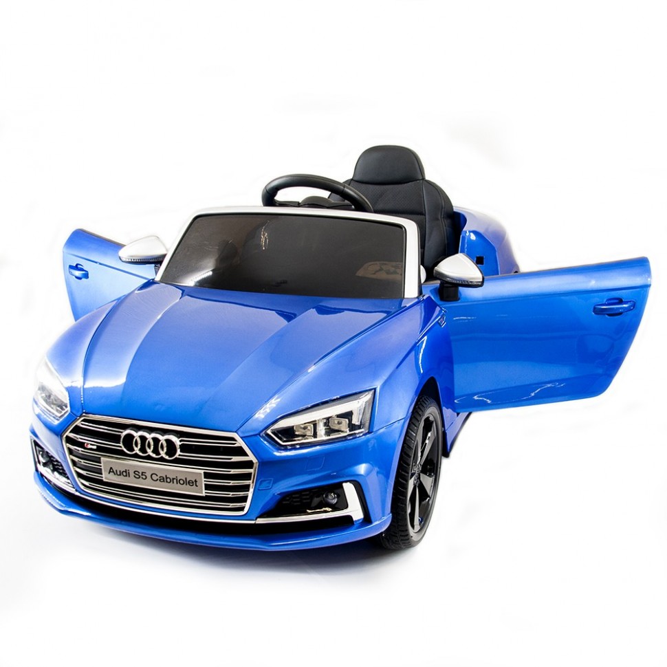 фото Детский электромобиль harleybella audi s5 cabriolet luxury 2.4g blue hl258-lux